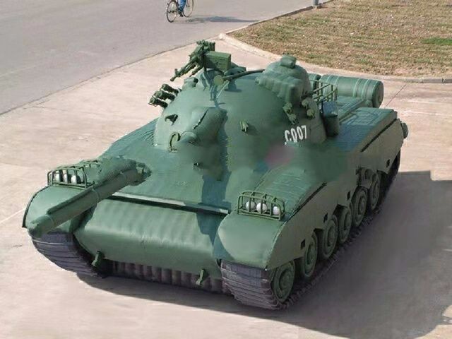 石家庄军用充气坦克车